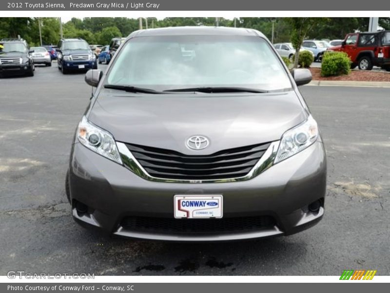 Predawn Gray Mica / Light Gray 2012 Toyota Sienna