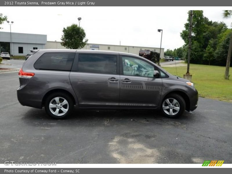 Predawn Gray Mica / Light Gray 2012 Toyota Sienna
