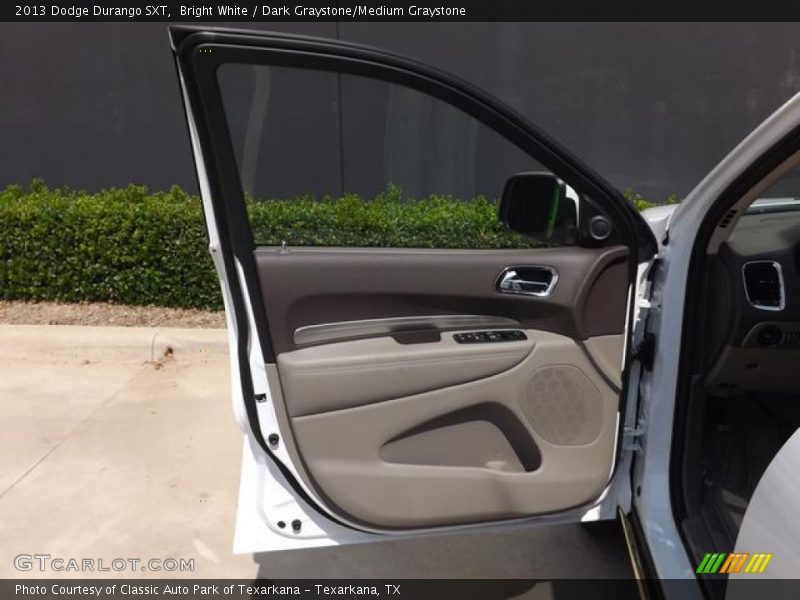Bright White / Dark Graystone/Medium Graystone 2013 Dodge Durango SXT