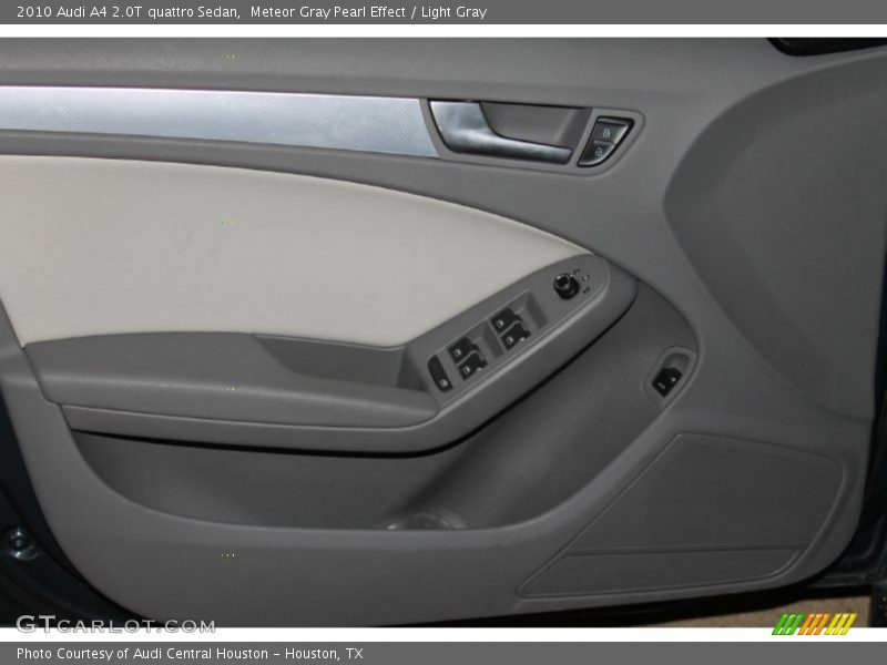 Meteor Gray Pearl Effect / Light Gray 2010 Audi A4 2.0T quattro Sedan
