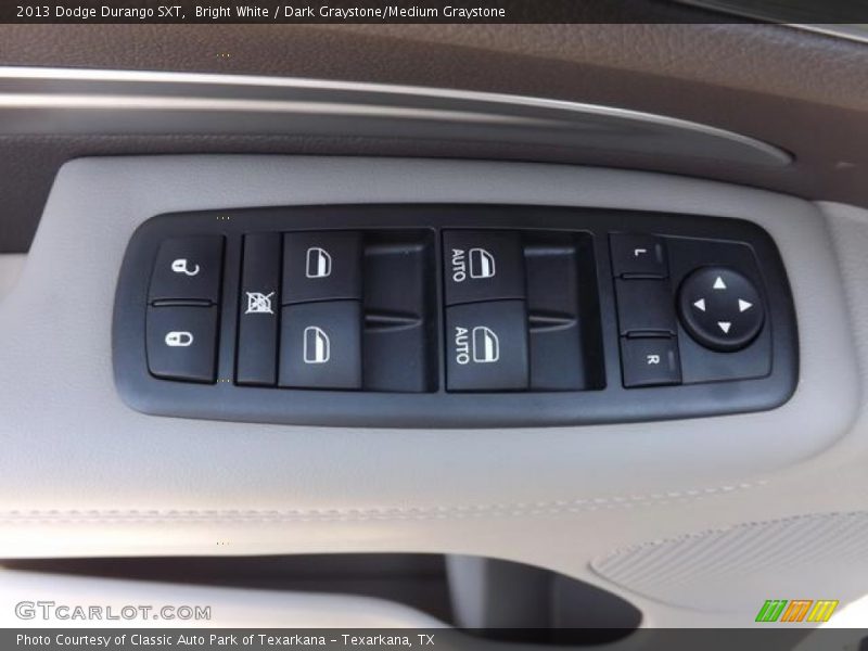Bright White / Dark Graystone/Medium Graystone 2013 Dodge Durango SXT