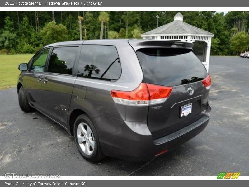 Predawn Gray Mica / Light Gray 2012 Toyota Sienna