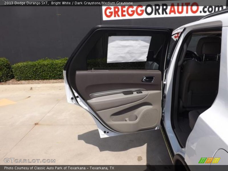 Bright White / Dark Graystone/Medium Graystone 2013 Dodge Durango SXT