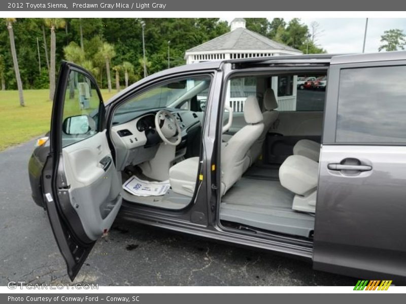 Predawn Gray Mica / Light Gray 2012 Toyota Sienna