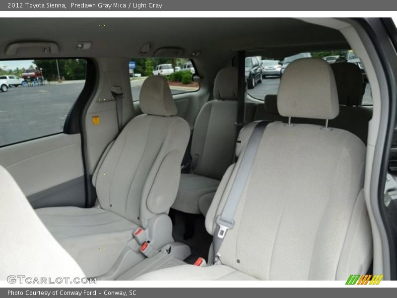 Predawn Gray Mica / Light Gray 2012 Toyota Sienna