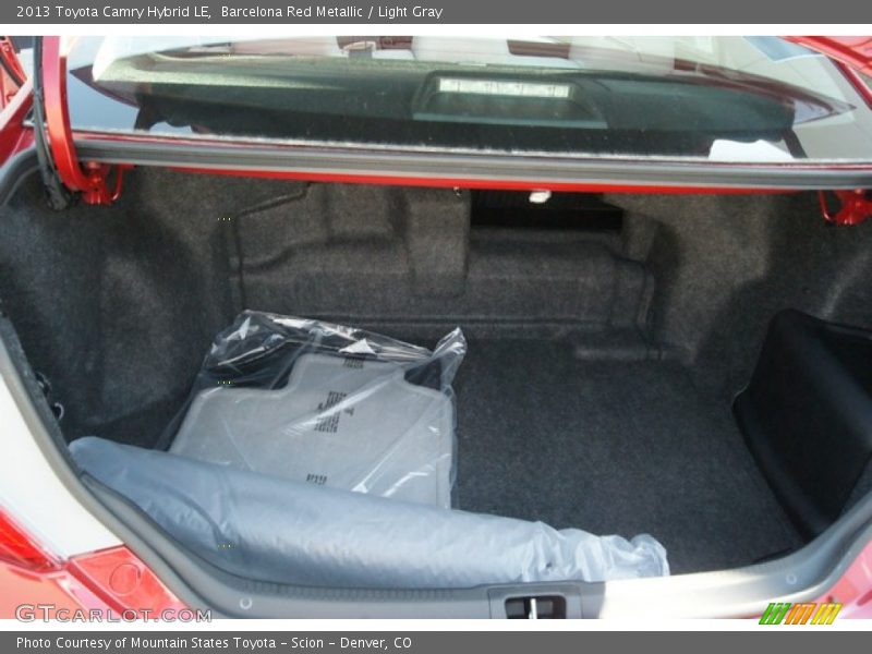 Barcelona Red Metallic / Light Gray 2013 Toyota Camry Hybrid LE