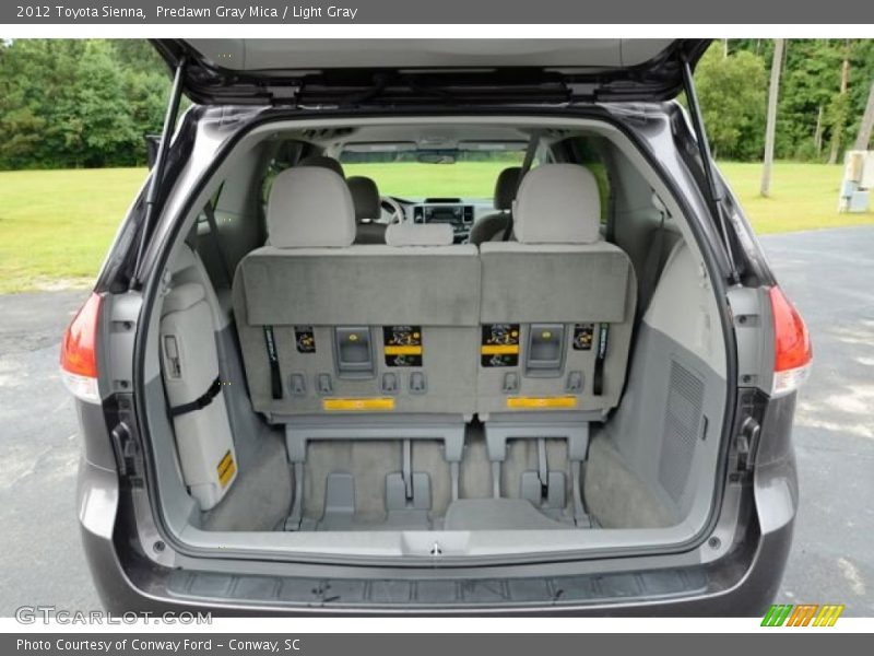 Predawn Gray Mica / Light Gray 2012 Toyota Sienna