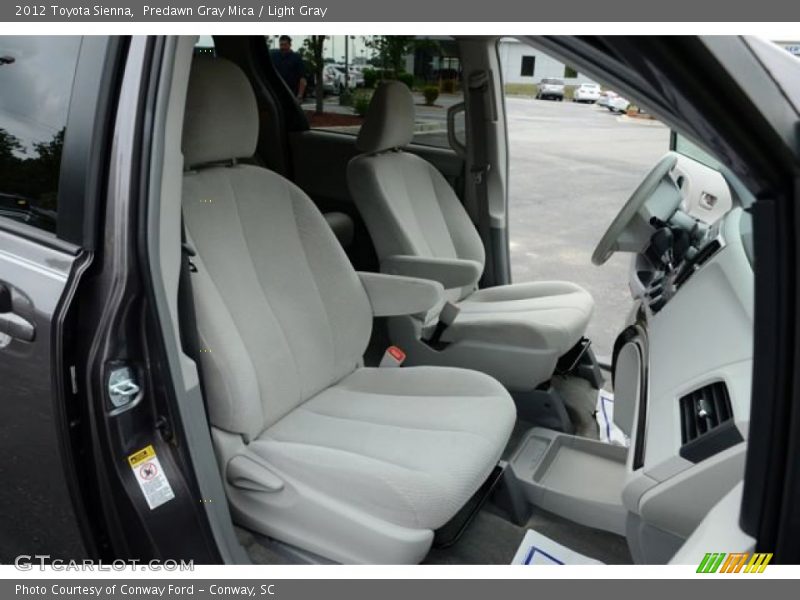 Predawn Gray Mica / Light Gray 2012 Toyota Sienna