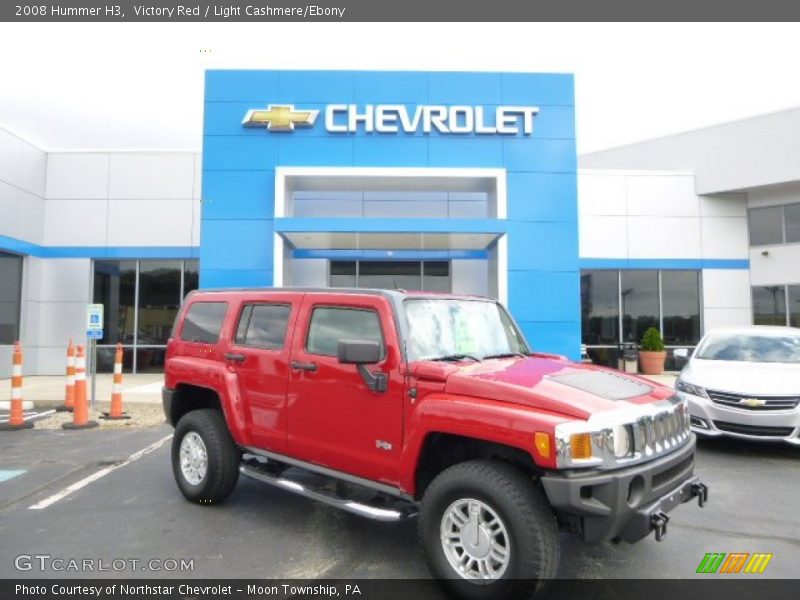 Victory Red / Light Cashmere/Ebony 2008 Hummer H3