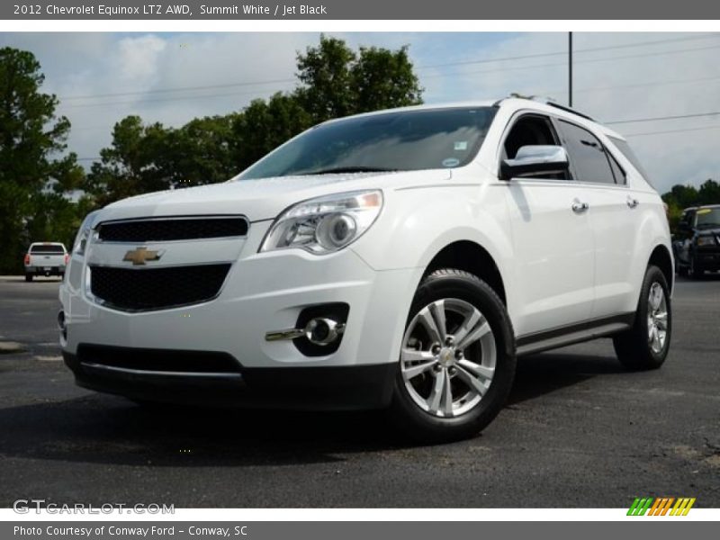Summit White / Jet Black 2012 Chevrolet Equinox LTZ AWD