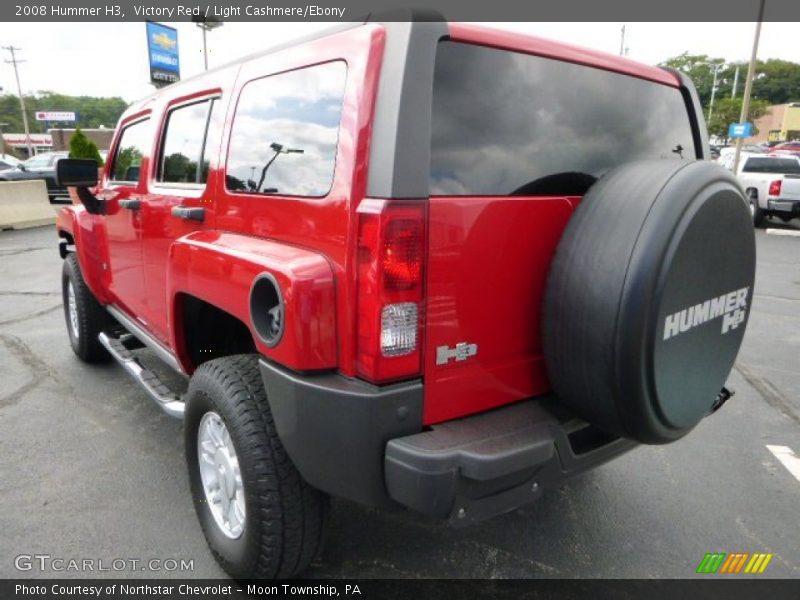 Victory Red / Light Cashmere/Ebony 2008 Hummer H3