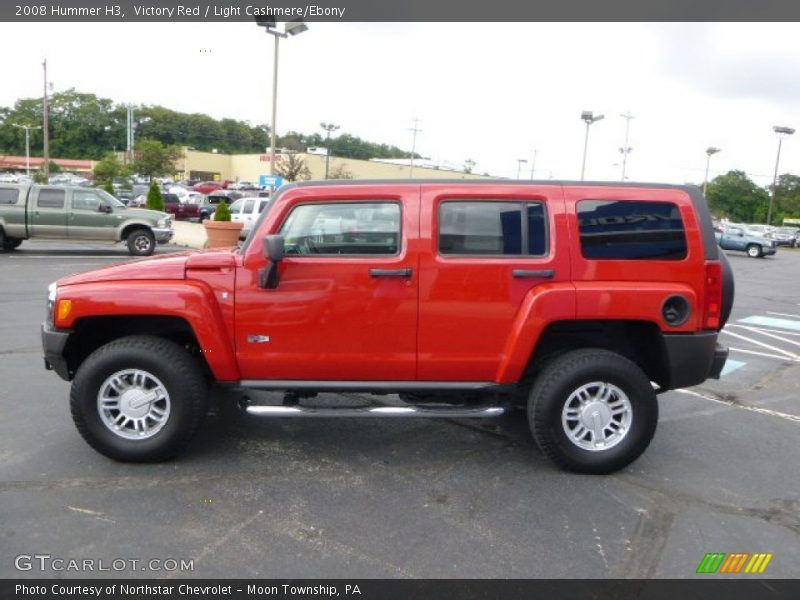Victory Red / Light Cashmere/Ebony 2008 Hummer H3