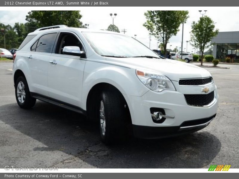Summit White / Jet Black 2012 Chevrolet Equinox LTZ AWD
