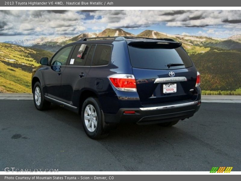 Nautical Blue Metallic / Ash 2013 Toyota Highlander V6 4WD