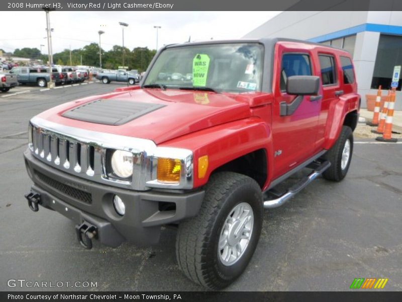 Victory Red / Light Cashmere/Ebony 2008 Hummer H3