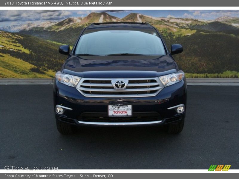 Nautical Blue Metallic / Ash 2013 Toyota Highlander V6 4WD