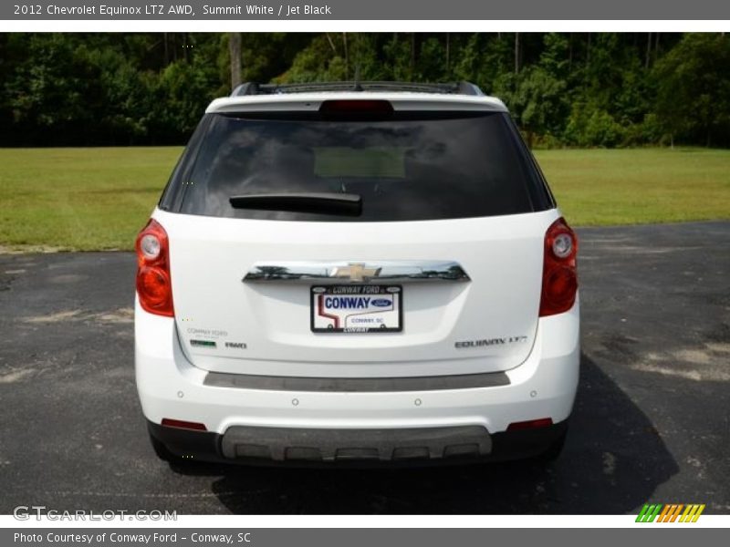 Summit White / Jet Black 2012 Chevrolet Equinox LTZ AWD