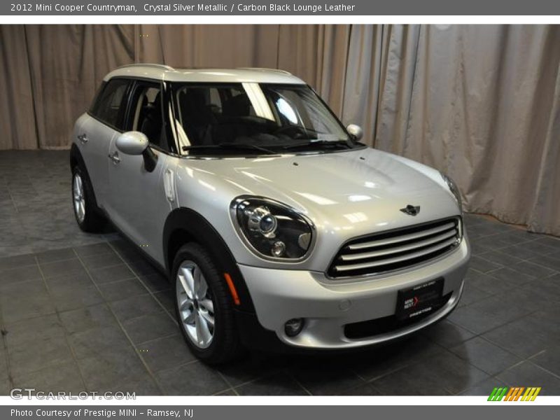 Crystal Silver Metallic / Carbon Black Lounge Leather 2012 Mini Cooper Countryman