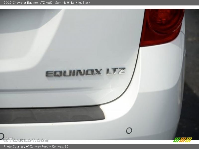 Summit White / Jet Black 2012 Chevrolet Equinox LTZ AWD