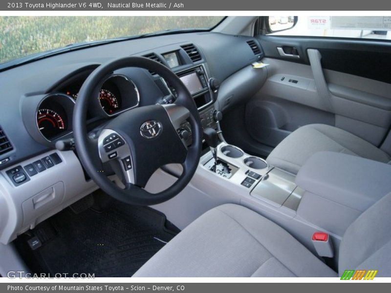 Nautical Blue Metallic / Ash 2013 Toyota Highlander V6 4WD