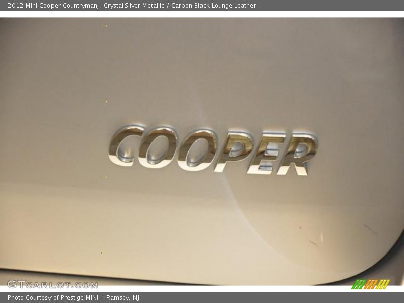 Crystal Silver Metallic / Carbon Black Lounge Leather 2012 Mini Cooper Countryman