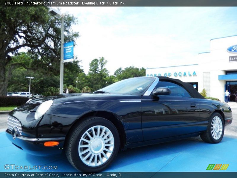 Evening Black / Black Ink 2005 Ford Thunderbird Premium Roadster