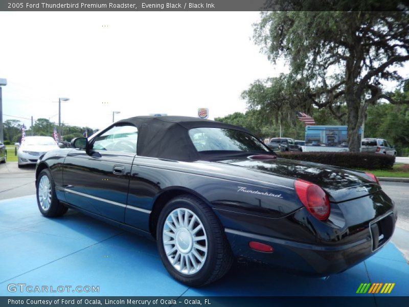 Evening Black / Black Ink 2005 Ford Thunderbird Premium Roadster