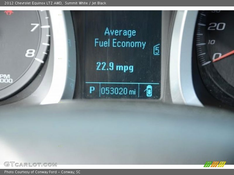 Summit White / Jet Black 2012 Chevrolet Equinox LTZ AWD