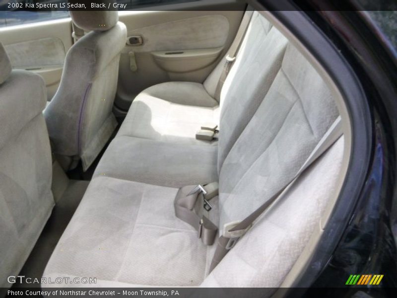 Black / Gray 2002 Kia Spectra LS Sedan