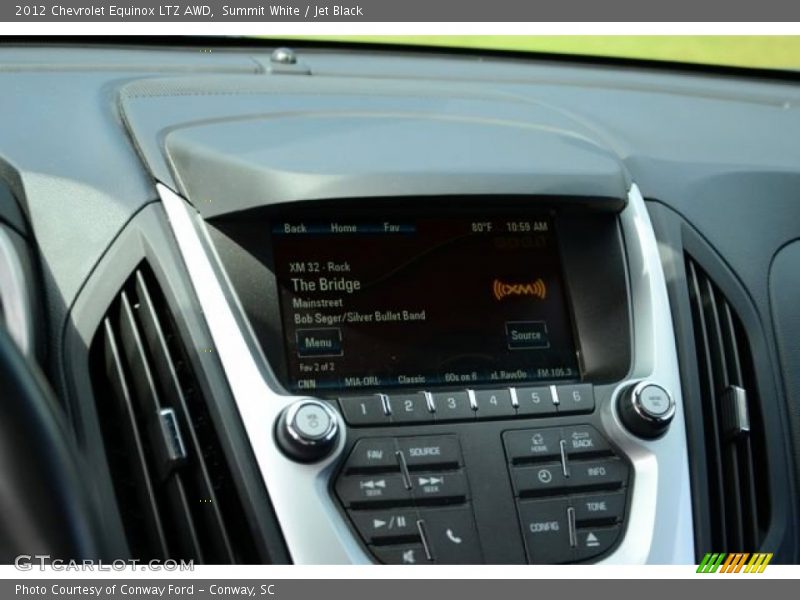 Summit White / Jet Black 2012 Chevrolet Equinox LTZ AWD