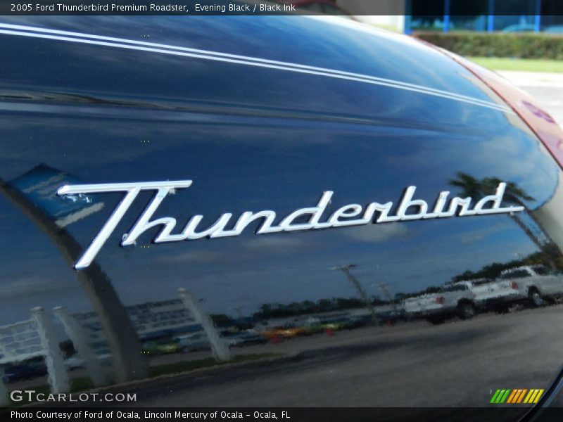 Evening Black / Black Ink 2005 Ford Thunderbird Premium Roadster