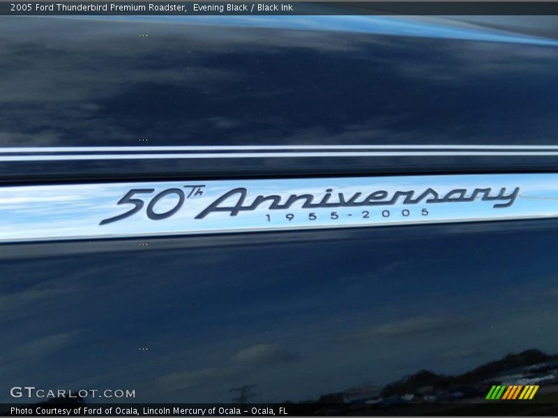 Evening Black / Black Ink 2005 Ford Thunderbird Premium Roadster