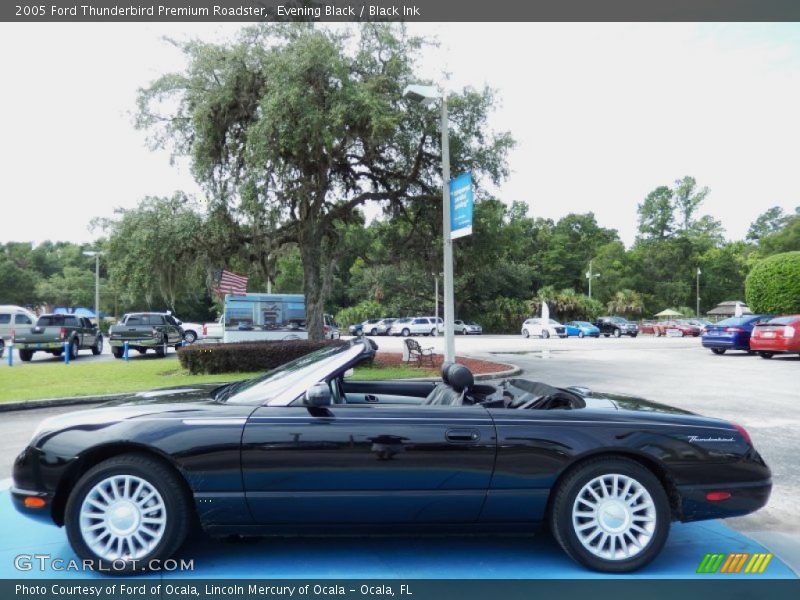 Evening Black / Black Ink 2005 Ford Thunderbird Premium Roadster