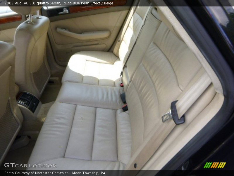 Ming Blue Pearl Effect / Beige 2003 Audi A6 3.0 quattro Sedan