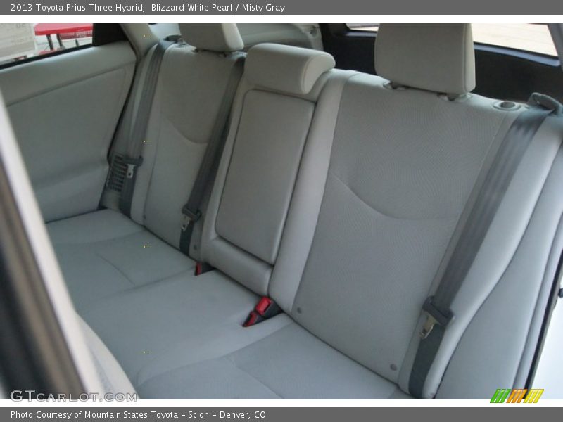 Blizzard White Pearl / Misty Gray 2013 Toyota Prius Three Hybrid