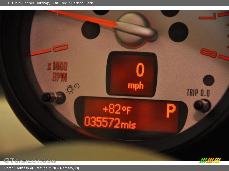 Chili Red / Carbon Black 2011 Mini Cooper Hardtop