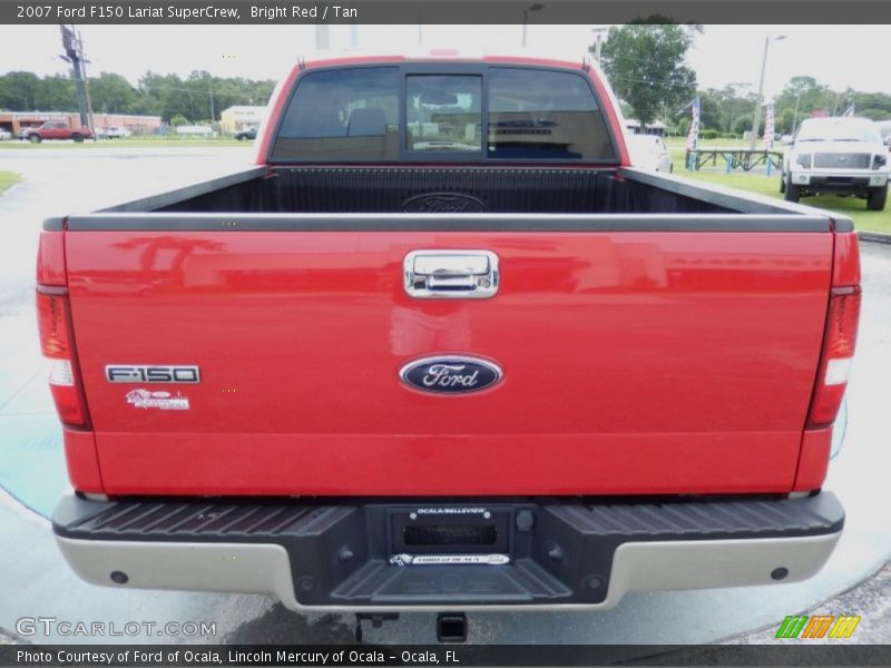 Bright Red / Tan 2007 Ford F150 Lariat SuperCrew