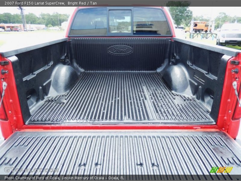 Bright Red / Tan 2007 Ford F150 Lariat SuperCrew