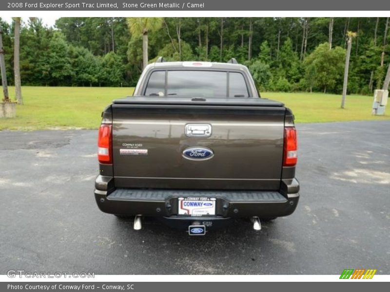 Stone Green Metallic / Camel 2008 Ford Explorer Sport Trac Limited