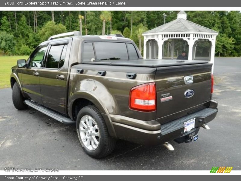 Stone Green Metallic / Camel 2008 Ford Explorer Sport Trac Limited