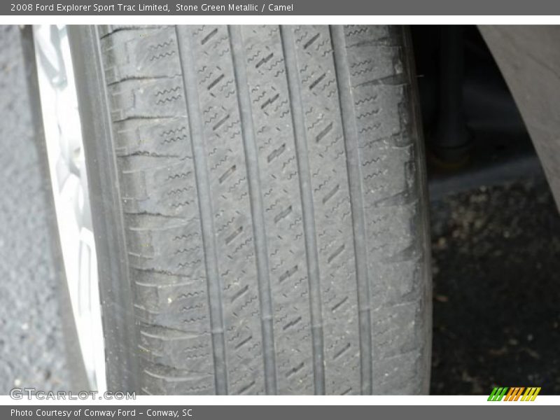 Stone Green Metallic / Camel 2008 Ford Explorer Sport Trac Limited