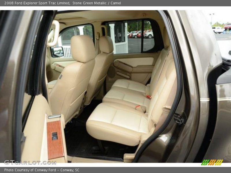Stone Green Metallic / Camel 2008 Ford Explorer Sport Trac Limited