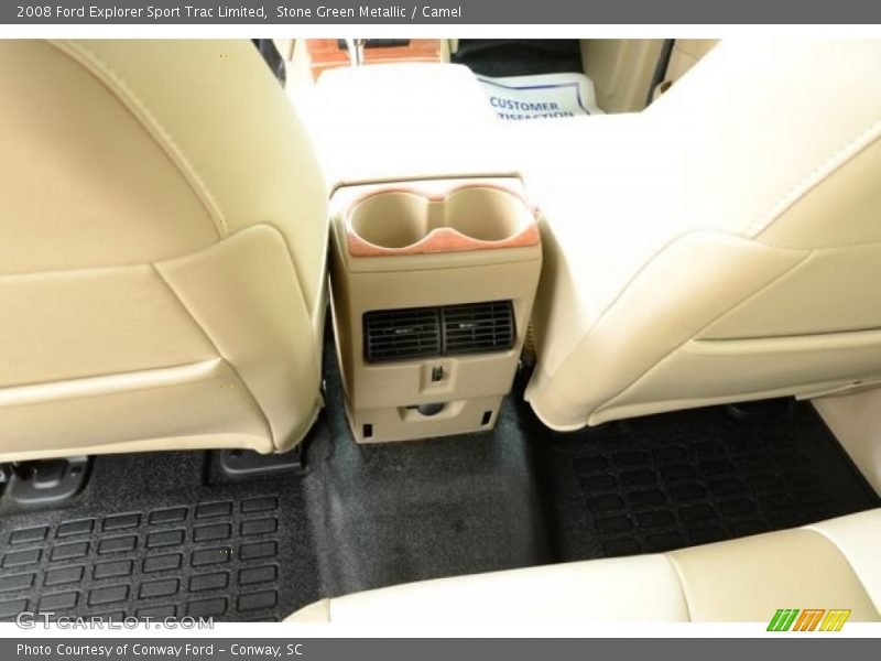 Stone Green Metallic / Camel 2008 Ford Explorer Sport Trac Limited