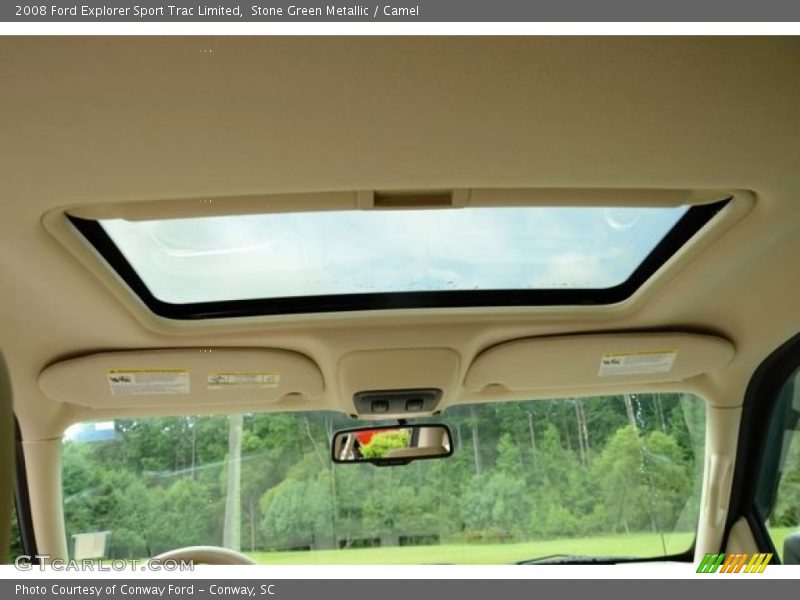 Stone Green Metallic / Camel 2008 Ford Explorer Sport Trac Limited