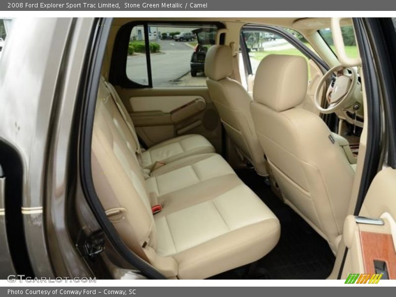 Stone Green Metallic / Camel 2008 Ford Explorer Sport Trac Limited