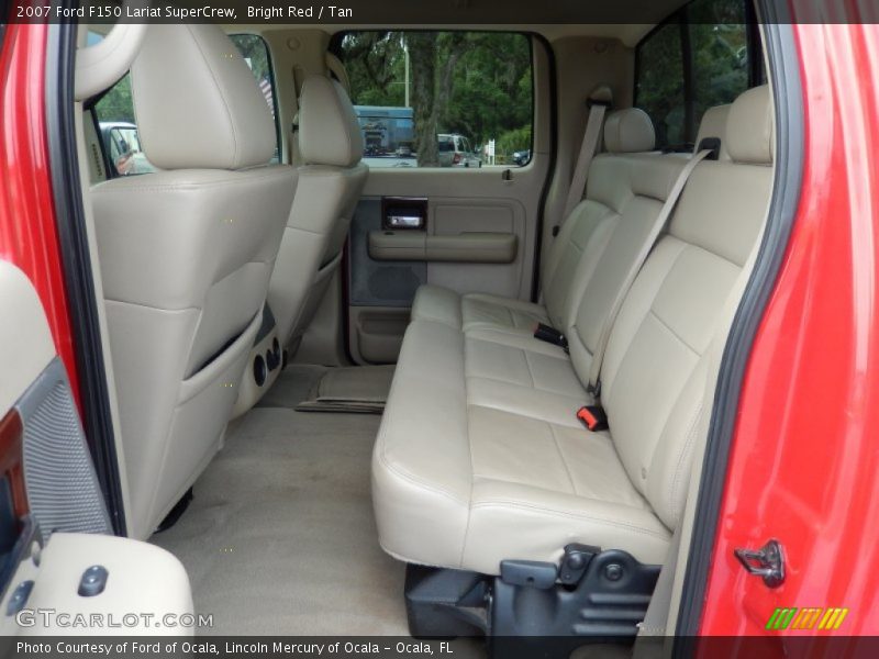 Bright Red / Tan 2007 Ford F150 Lariat SuperCrew
