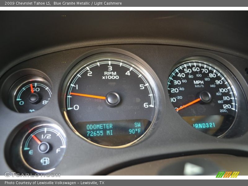 Blue Granite Metallic / Light Cashmere 2009 Chevrolet Tahoe LS
