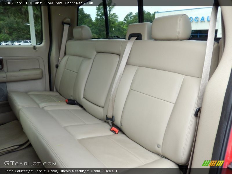 Bright Red / Tan 2007 Ford F150 Lariat SuperCrew