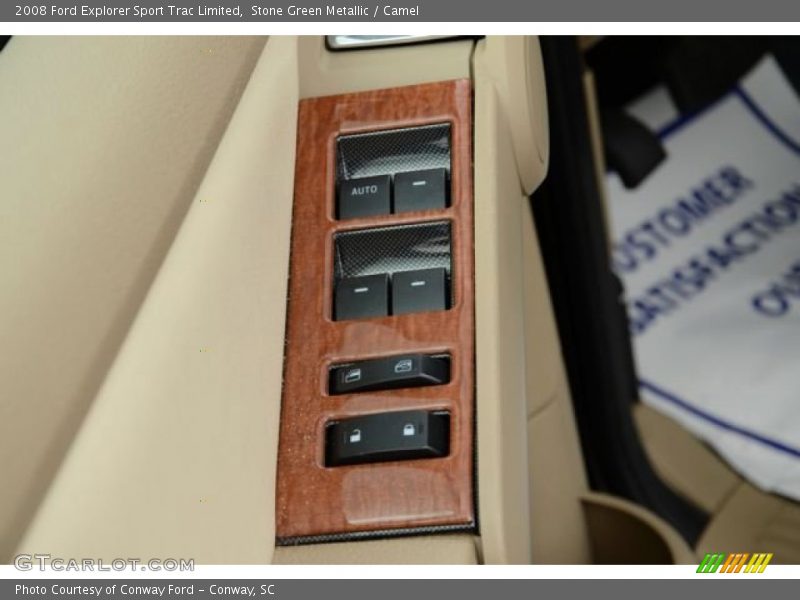 Stone Green Metallic / Camel 2008 Ford Explorer Sport Trac Limited