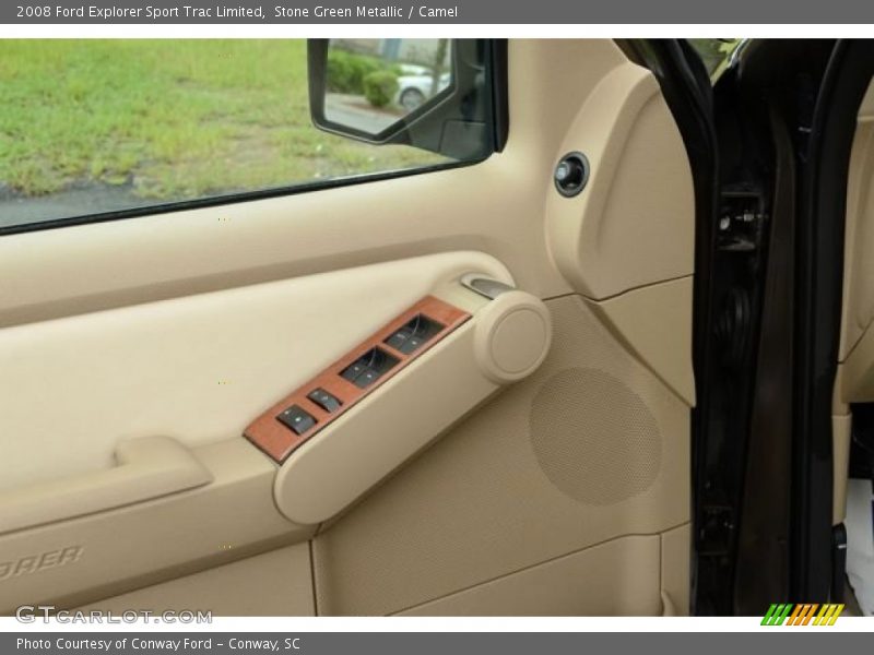 Stone Green Metallic / Camel 2008 Ford Explorer Sport Trac Limited